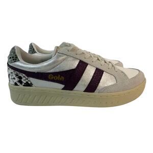Gola Superslam Blaze Sneaker EU40 US9 Reptile Plum Sage Low Top Court CLB334WV